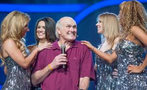 Rehearsal for "Terry Bradshaw: America's Favorite Dumb Blonde -- A Life in Four Quarters" on Wednesday, June 26, 2013, in Las Vegas. The NFL legend is performing his show Friday and Saturday at The Mirage.